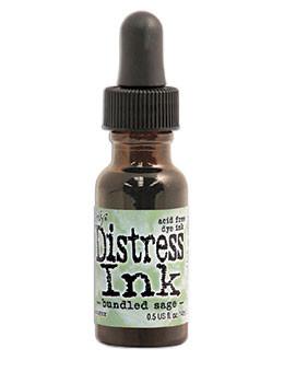 Tim Holtz Distress® Ink Pad Re-Inker Bundled Sage, 0.5oz