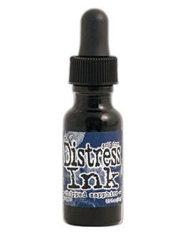 Tim Holtz Distress® Ink Pad Re-Inker Chipped Sapphire, 0.5oz