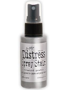 Tim Holtz Distress® Spray Stain Brushed Pewter, 2oz