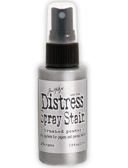 Tim Holtz Distress® Spray Stain Brushed Pewter, 2oz