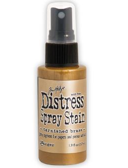Tim Holtz Distress® Spray Stain Tarnished Brass, 2oz