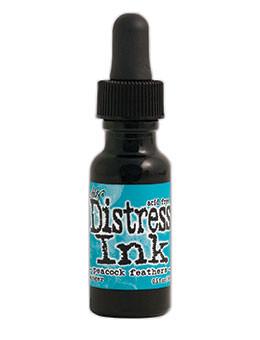 Tim Holtz Distress® Ink Pad Re-Inker Peacock Feathers, 0.5oz