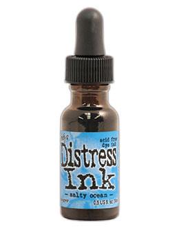 Tim Holtz Distress® Ink Pad Re-Inker Salty Ocean, 0.5oz