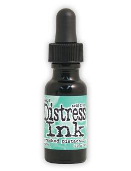 Tim Holtz Distress® Ink Pad Re-Inker Cracked Pistachio, 0.5oz - Ranger Dev