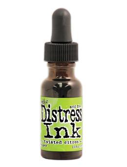 Tim Holtz Distress® Ink Pad Re-Inker Twisted Citron, 0.5oz