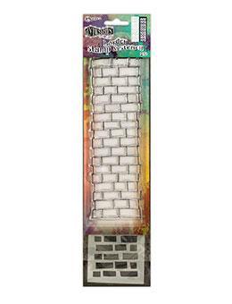 Dylusions Stamp & Stencil Brickwork Border