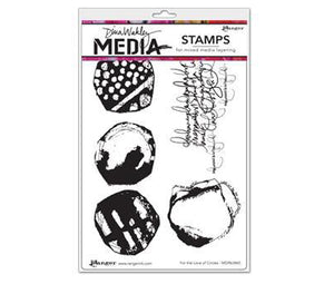 NEW! Dina Wakley Media Stamp For the Love of Circles