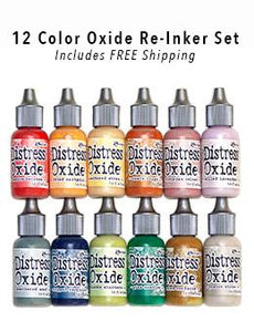 NEW! Tim Holtz Distress Oxide Re-Inkers - 12 color Kit