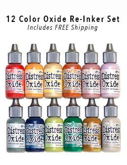 NEW! Tim Holtz Distress Oxide Re-Inkers - 12 color Kit