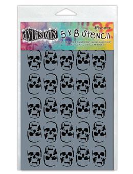 Dylusions Stencils Skulls